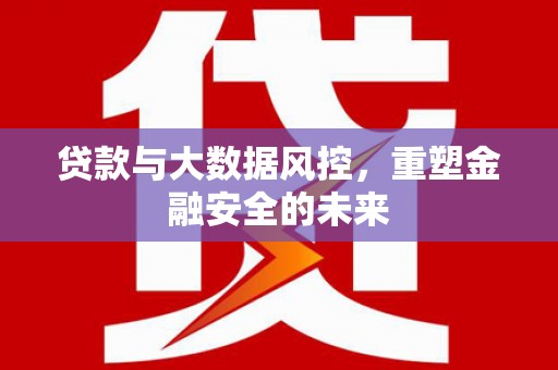 全南贷款与大数据风控，重塑金融安全的未来