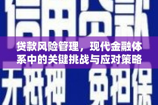 全南贷款风险管理，现代金融体系中的关键挑战与应对策略
