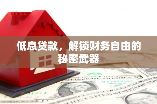 全南低息贷款，解锁财务自由的秘密武器