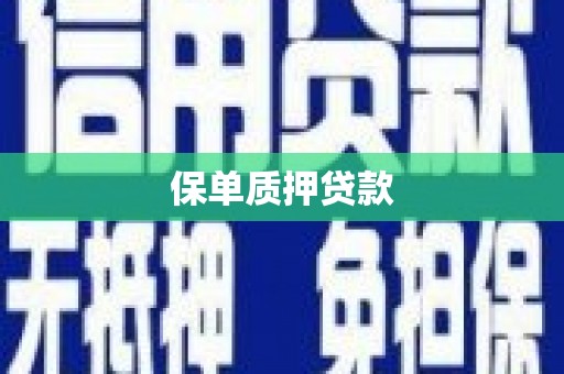 全南保单质押贷款