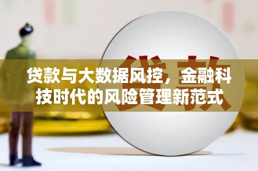 全南贷款与大数据风控，金融科技时代的风险管理新范式