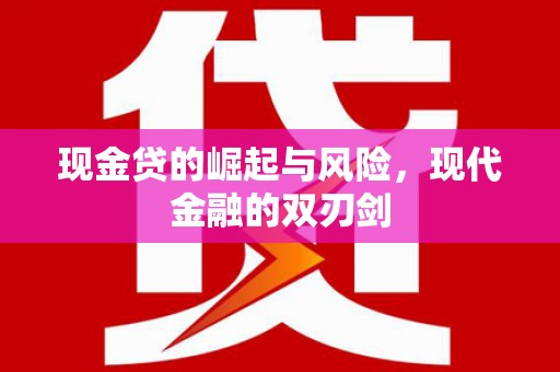 全南现金贷的崛起与风险，现代金融的双刃剑