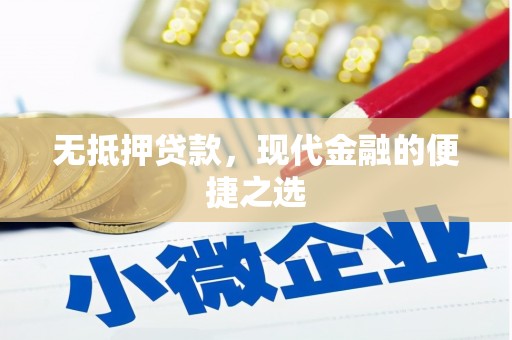 全南无抵押贷款，现代金融的便捷之选