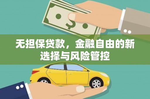 全南无担保贷款，金融自由的新选择与风险管控