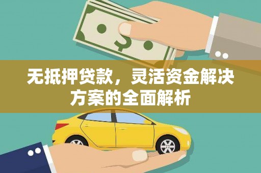 全南无抵押贷款，灵活资金解决方案的全面解析