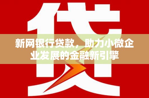 全南新网银行贷款，助力小微企业发展的金融新引擎