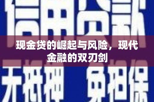 全南现金贷的崛起与风险，现代金融的双刃剑