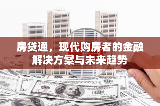 全南房贷通，现代购房者的金融解决方案与未来趋势