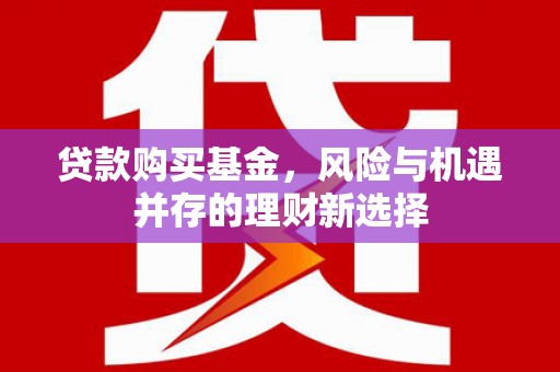 全南贷款购买基金，风险与机遇并存的理财新选择