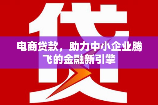 全南电商贷款，助力中小企业腾飞的金融新引擎