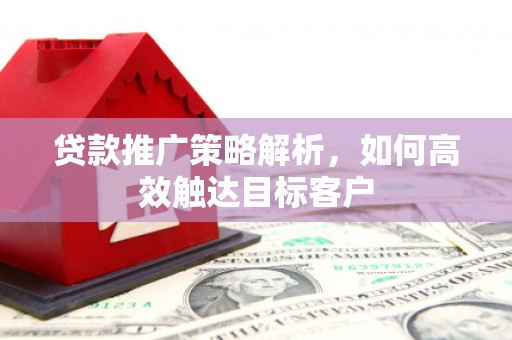 全南贷款推广策略解析，如何高效触达目标客户