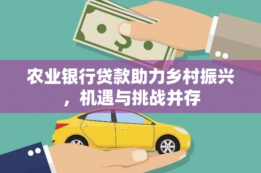 全南农业银行贷款助力乡村振兴，机遇与挑战并存