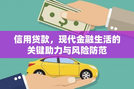 全南信用贷款，现代金融生活的关键助力与风险防范