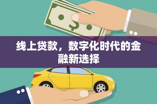 全南线上贷款，数字化时代的金融新选择