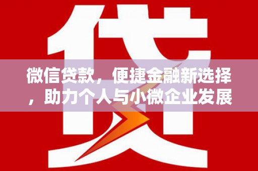 全南微信贷款，便捷金融新选择，助力个人与小微企业发展