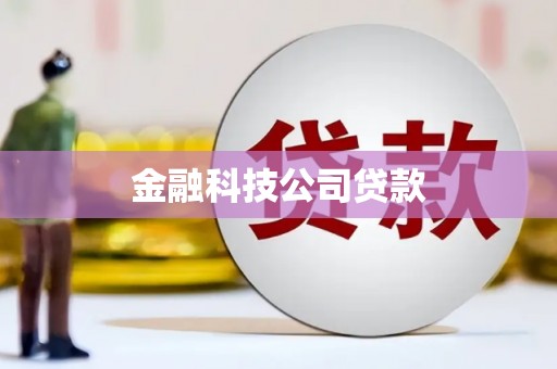 全南金融科技公司贷款
