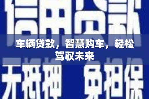 全南车辆贷款，智慧购车，轻松驾驭未来