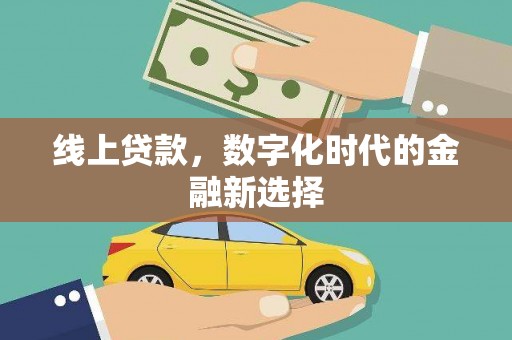 全南线上贷款，数字化时代的金融新选择