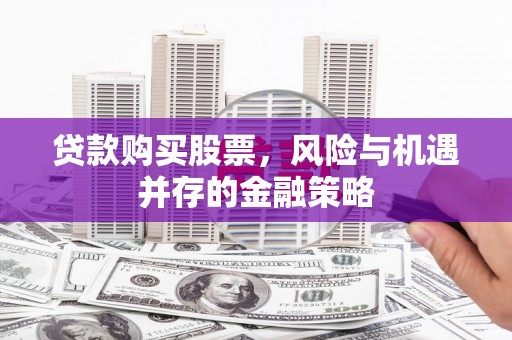 全南贷款购买股票，风险与机遇并存的金融策略