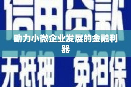 全南助力小微企业发展的金融利器