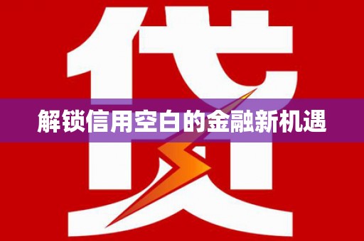 全南解锁信用空白的金融新机遇