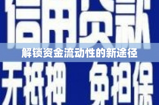 全南解锁资金流动性的新途径