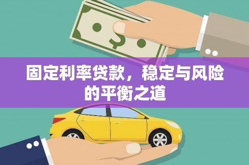 全南固定利率贷款，稳定与风险的平衡之道